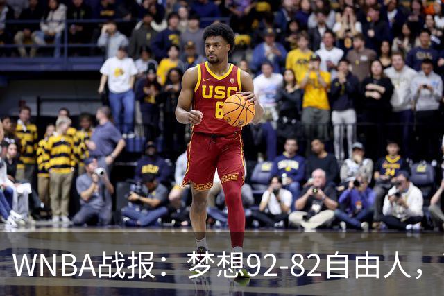 WNBA战报：梦想92-82自由人，萨布丽娜-约内斯库27分